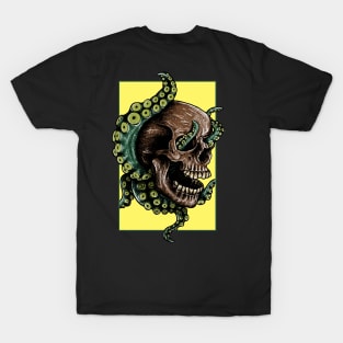 octopus with skull mask T-Shirt